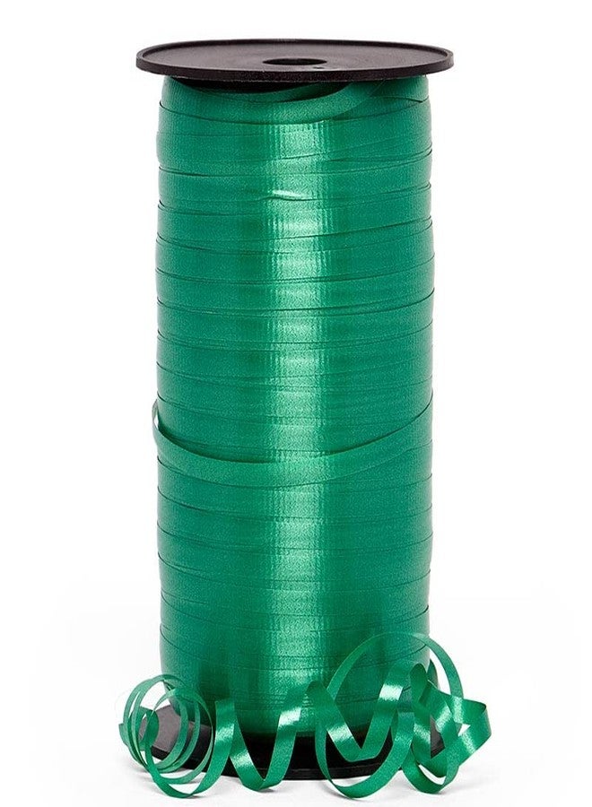 Emerald Green Crimped Curling Ribbon - 500 Yards Roll, 3/16" Wide, Christmas, Presents, Gift Wrap, Party Favors, Gift Bows, Birthday, Goodie Bags, Mardi Gras, St. Patrick's Day, Easter